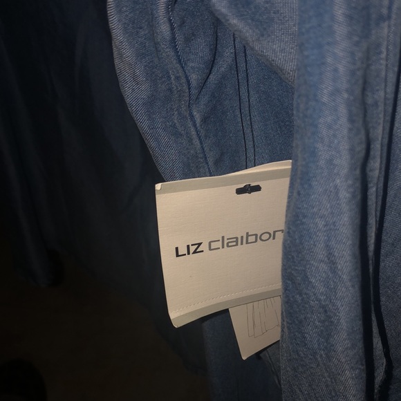 NWT Liz clairborne chambray blouse size XL - Picture 4 of 5
